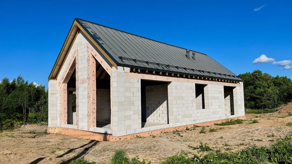 дом из газобетонных блоков строительство